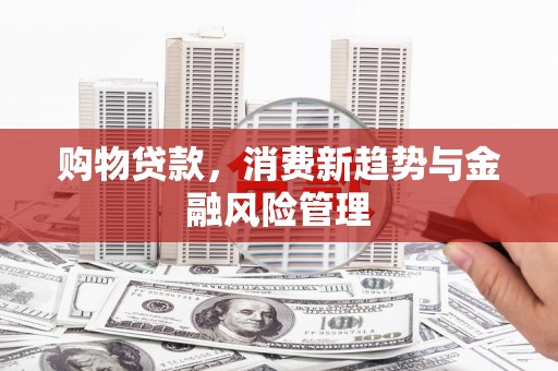 商都购物贷款，消费新趋势与金融风险管理