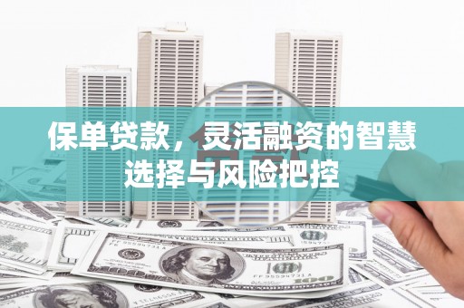 商都保单贷款，灵活融资的智慧选择与风险把控