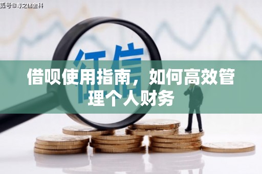 商都借呗使用指南，如何高效管理个人财务