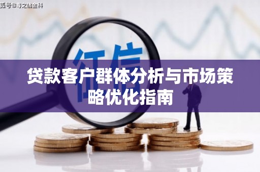 商都贷款客户群体分析与市场策略优化指南