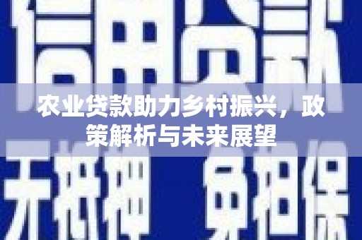 商都农业贷款助力乡村振兴，政策解析与未来展望
