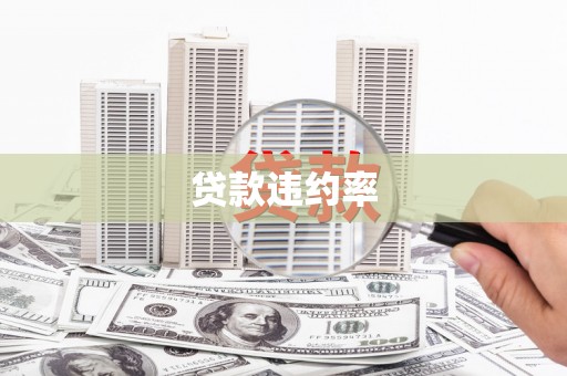 商都贷款违约率