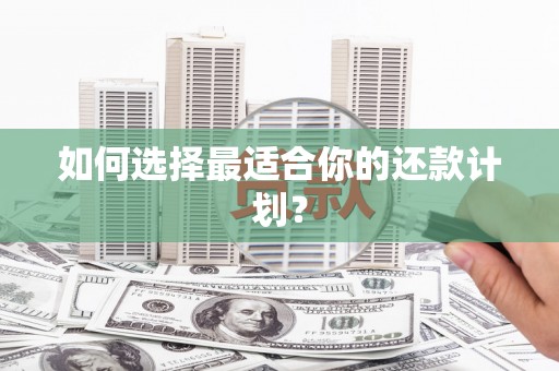 商都如何选择最适合你的还款计划？