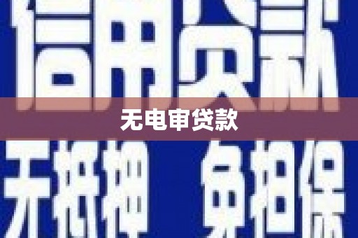 商都无电审贷款