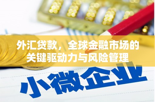 商都外汇贷款，全球金融市场的关键驱动力与风险管理