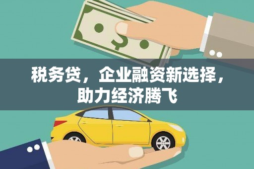 商都税务贷，企业融资新选择，助力经济腾飞