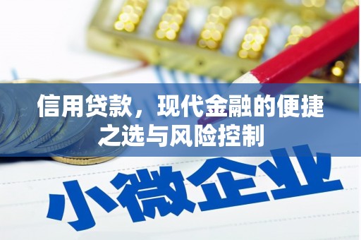 商都信用贷款，现代金融的便捷之选与风险控制