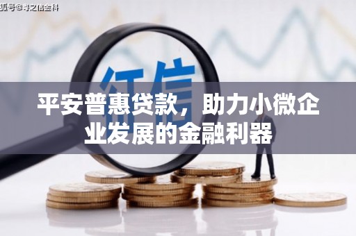 商都平安普惠贷款，助力小微企业发展的金融利器