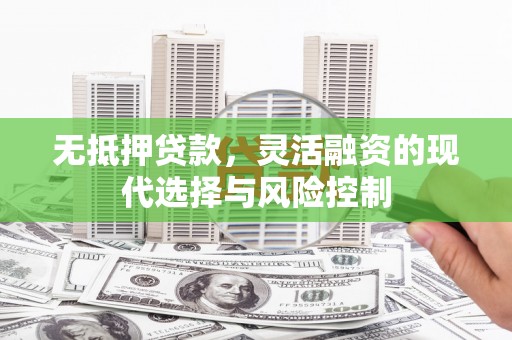 商都无抵押贷款，灵活融资的现代选择与风险控制
