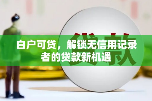 商都白户可贷，解锁无信用记录者的贷款新机遇