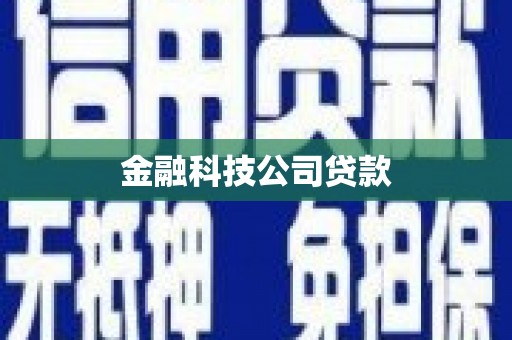 商都金融科技公司贷款