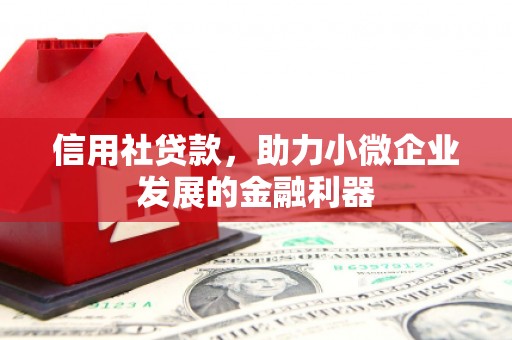 商都信用社贷款，助力小微企业发展的金融利器