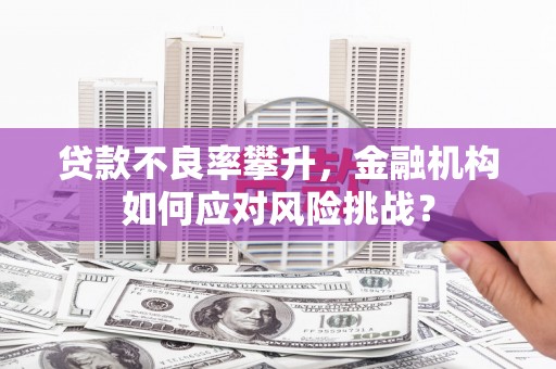 商都贷款不良率攀升，金融机构如何应对风险挑战？