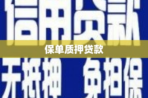 商都保单质押贷款