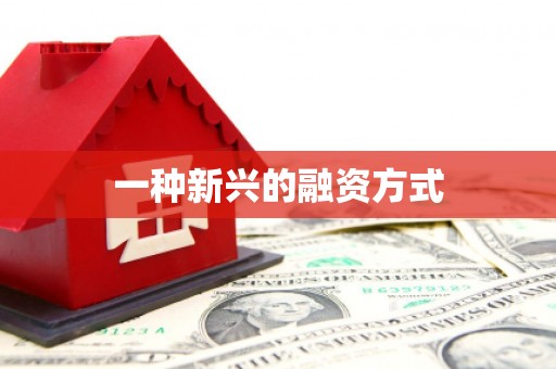 商都一种新兴的融资方式